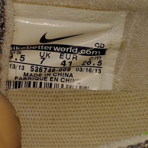 Nike Free Run 2 Womens Pre-owned Gray/Neon Green Running Sneakers - sz. 9 1/2 - Picture 7 of 7